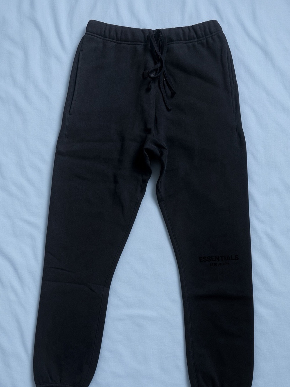 Essentials Men's Stretch Limo/ Black Jogger Sweatpants uncuffed Sizes Xs-L